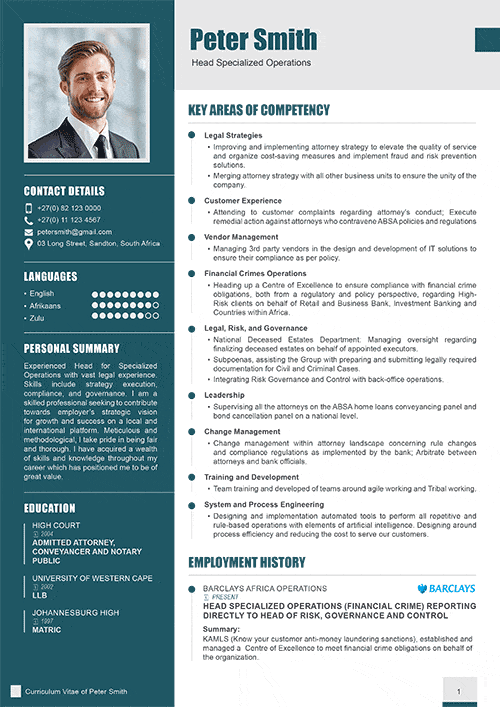 Professional resume writing service for executives