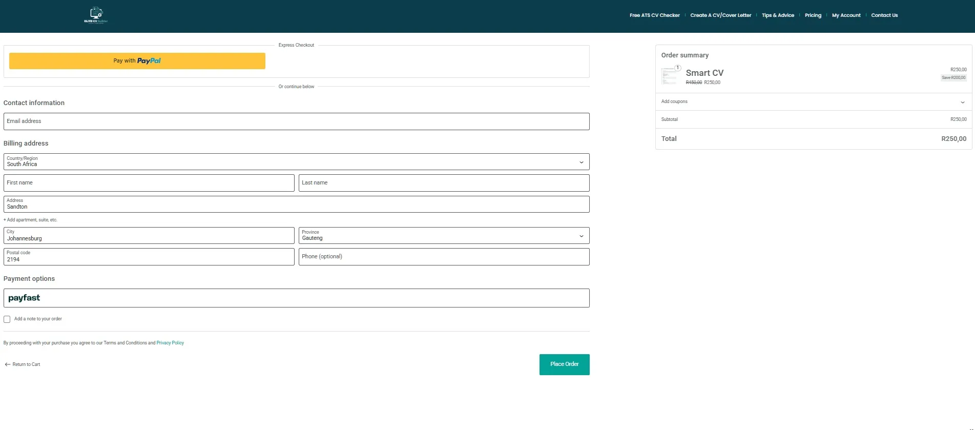 Redirecting to secure checkout loading screen over the Design stage