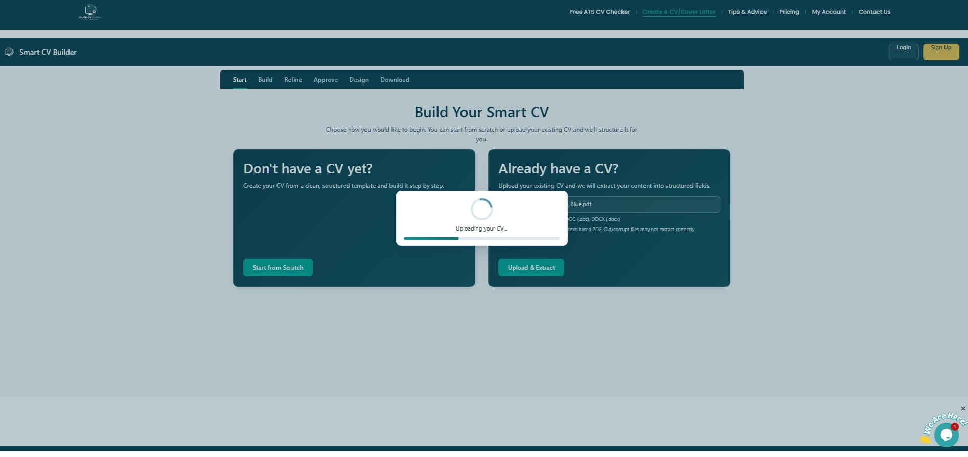 How to Create a Professional CV in Minutes | Smart CV Builder 16 Checkout screen showing R250 Smart CV order summary with PayFast and PayPal payment options