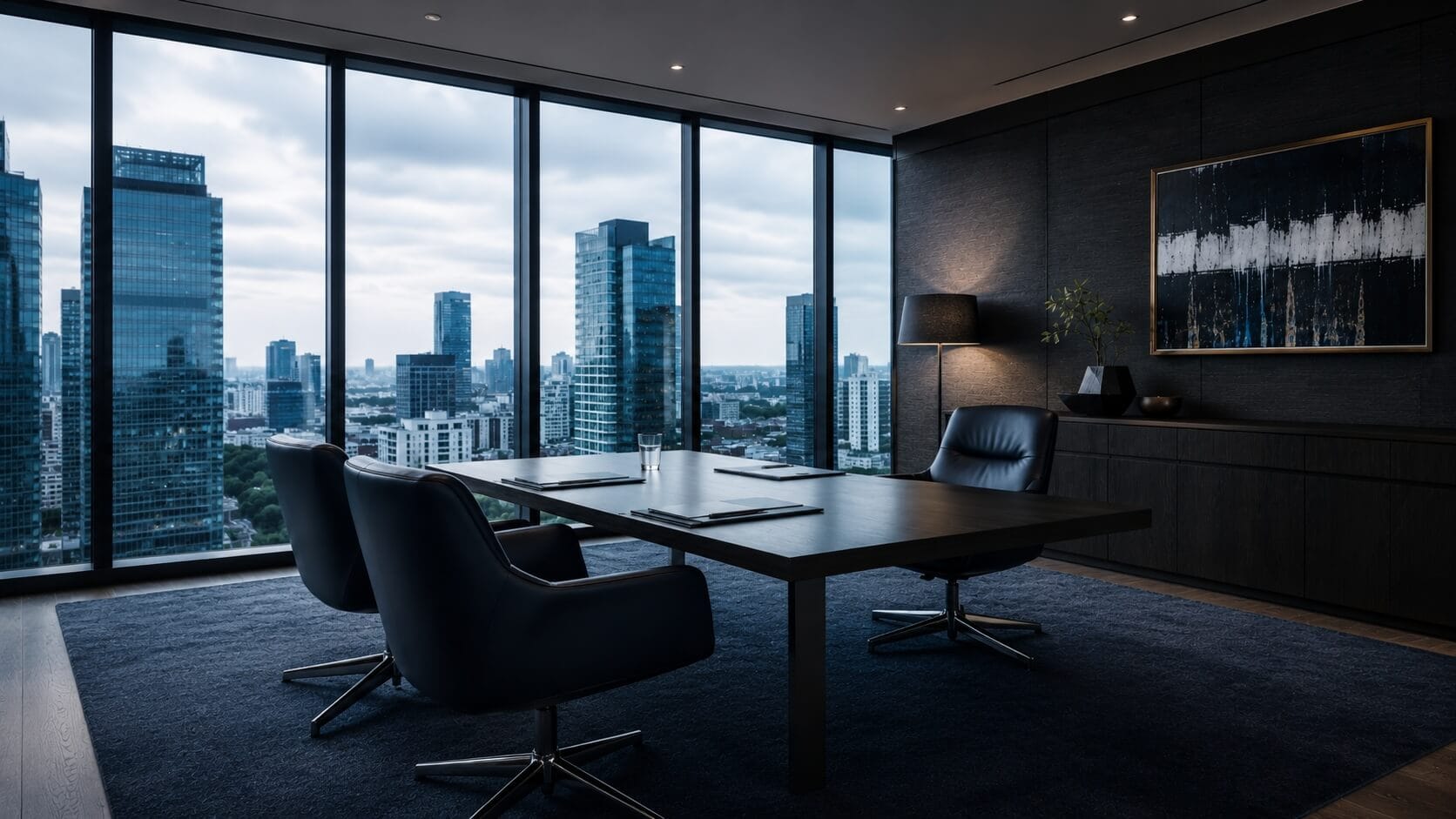 Why you're not getting interviews: the article title on a dark editorial field with a column of hairline rules, a minority of them broken by gaps